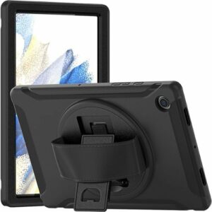 SaharaCase - PROTECTION Hand Strap Series Case for Samsung Galaxy Tab A8 - Black