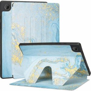 SaharaCase - Multi-Angle Folio Case for Samsung Galaxy Tab A8 - Blue Marble