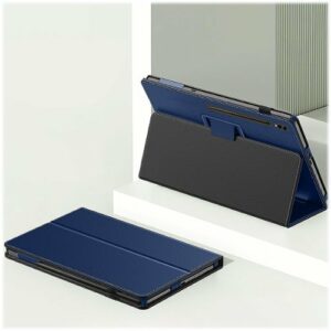 SaharaCase - Folio Case for Samsung Galaxy Tab S8 Ultra and Tab S9 Ultra - Dark Blue