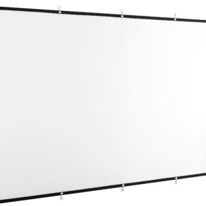 Insignia™ - 100" Home Theater Portable Folding Projector Screen - White