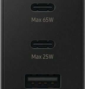 Samsung - Super Fast Charging 65W Trio Adapter - Black