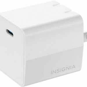 Insignia™ - 45W USB-C Compact Wall Charger for Chromebook, MacBook Air, Surface Pro, Smartphone, and Tablet - White