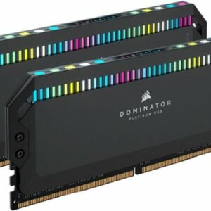 CORSAIR - DOMINATOR PLATINUM CMT32GX5M2X6200C36 RGB 32GB (2PK X 16GB) 6200MHz DDR5 C36 DESKTOP - Black