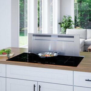 Bosch - 800 Series 36" Built-In Electric Induction Cooktop with 5 elements and Wifi, Frameless - Black