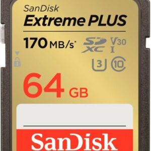 SanDisk - Extreme PLUS 64GB SDXC UHS-I Memory Card