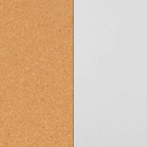 Flash Furniture - Hercules Reversible Mobile Cork/Marker Board - Natural/White