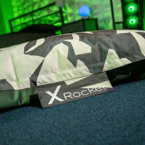 X Rocker - Extra Large Geo Floor Gaming Bean Bag Cushion - Gray Camo