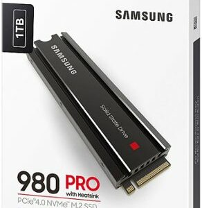 Samsung - Geek Squad Certified Refurbished 980 PRO 1TB Internal Gaming SSD PCIe Gen 4 x4 NVMe with Heatsink for PS5