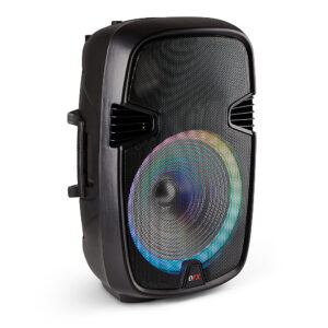 QFX - 15" BT Speaker Recharge  with LED Lights - Black