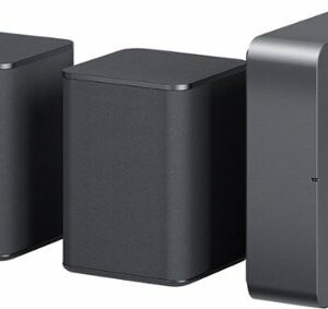 LG - 140W Wireless Rear Channel Speakers (Pair) - Black