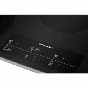 KitchenAid - 30' Built-In Cooktop with 5 Burners and 10''/6'' Even-Heat Ultra Power Element with Simmer Setting - Black