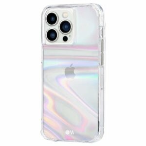 Case-Mate - Soap Bubble Hardshell Case  w/ Antimicrobial for iPhone 13 Pro - Iridescent