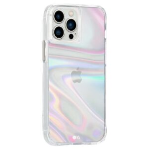 Case-Mate - Soap Bubble Hardshell Case w/ Antimicrobial for iPhone 13 Pro Max - Iridescent