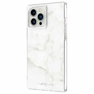 Case-Mate - Blox Softshell Case for iPhone 13 Pro Max - White Marble