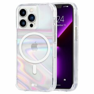 Case-Mate - Soap Bubble Hardshell Case w/ MagSafe w/ Antimicrobial for iPhone 13 Pro - Iridescent