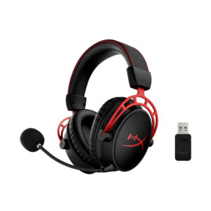 HyperX - Cloud Alpha Wireless Gaming Headset for PC, PS5, and PS4 - Black/Red