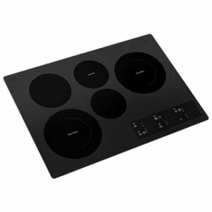 Whirlpool - 30" Built-In Electric Cooktop with 5 Burners and FlexHeat Dual Radiant Element - Black