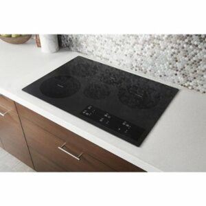 Whirlpool - 30" Built-In Electric Cooktop with 5 Burners and FlexHeat Dual Radiant Element - Black