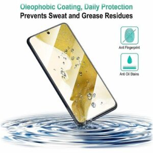 SaharaCase - ZeroDamage Ultra Strong+ Tempered Glass Screen Protector for Samsung Galaxy S22 - Clear