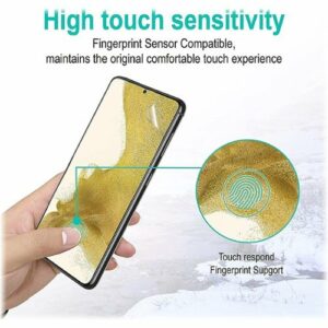 SaharaCase - ZeroDamage Ultra Strong+ Tempered Glass Screen Protector for Samsung Galaxy S22 - Clear