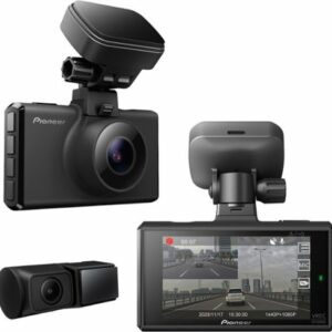 Pioneer - 2-Channel 1440P Dash Camera System - Black