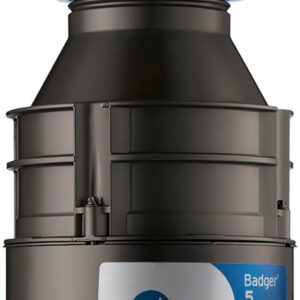 InSinkerator - Badger 5 Lift and Latch Standard Series 1/2 HP Continuous Feed Garbage Disposal with Power Cord - Gray