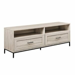 Walker Edison - Contemporary 2-Drawer TV Stand for Most TVs up to 60” - Birch