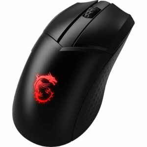 MSI - Clutch GM41 Lightweight Optical 20,000 DPI 2.4G RF Wireless RGB Gaming Mouse - Black