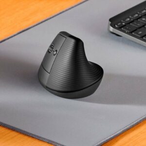 Logitech - Lift Left Vertical Wireless Ergonomic Left-Handed Mouse with 4 Customizable Buttons - Graphite