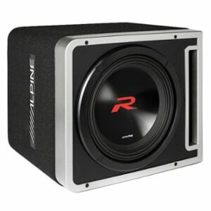 Alpine - Halo R2-Series 12" Dual Voice Coil 4-Ohm Loaded Subwoofer Enclosure - Black