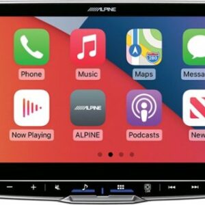 Alpine - 9" Android Auto and Apple CarPlay Bluetooth Digital Media Receiver - Black