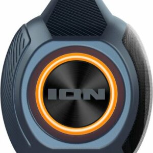 ION Audio - AquaSport Max Waterproof 60-Watt Bluetooth  Stereo Speaker with Lights - Black