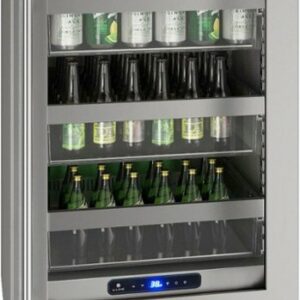 U-Line - 5 Class 5.2 Cu Ft Compact Refrigerator - Stainless Steel