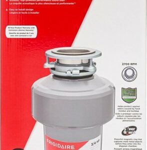 Frigidaire - 3/4HP Corded Garbage Disposal - Gray