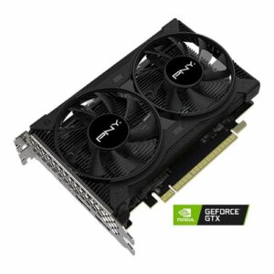 PNY - NVIDIA GeForce GTX 1650 4GB GDDR6 PCI Express 3.0 Graphics Card with Dual Fan - Black