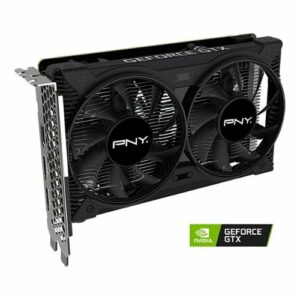 PNY - NVIDIA GeForce GTX 1650 4GB GDDR6 PCI Express 3.0 Graphics Card with Dual Fan - Black