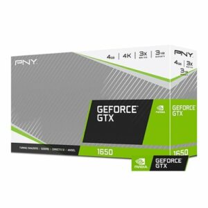 PNY - NVIDIA GeForce GTX 1650 4GB GDDR6 PCI Express 3.0 Graphics Card with Dual Fan - Black