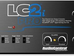 AudioControl - 2-Channel Active Line Output Converter with AccuBASS and Subwoofer Control - Black