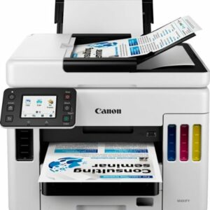 Canon - MAXIFY MegaTank GX7021 Wireless All-In-One Inkjet Printer with Fax - White