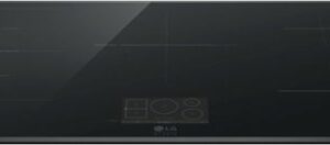 LG - STUDIO 36" Smart Built-in Electric Induction Cooktop with 5 Elements and Flex Cooking Zone - Black