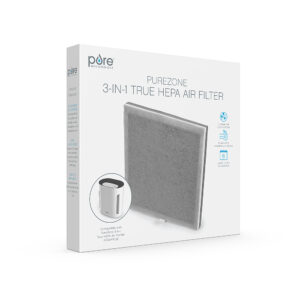 Pure Enrichment - 3-in-1 True HEPA Replacement Filter for the PureZone Air Purifier (PEAIRPLG) - Grey