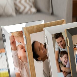 Nixplay - W10K Touch 10.1-inch LCD Smart Digital Photo Frame - Polished Steel