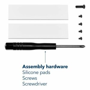 Insignia™ - Heatsink Enclosure for M.2 NVMe SSDs and PS5 - Black