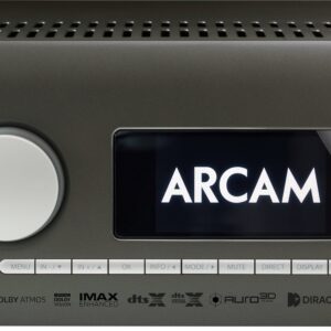 Arcam - AVR31 1260W 9.1.6-Ch. Bluetooth capable With Google Cast and 8K Ultra HD HDR Compatible A/V Home Theater Receiver - Gray