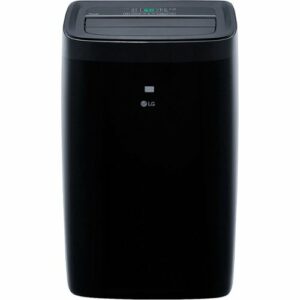 LG - 450 Sq. Ft. Smart Portable Air Conditioner with 12,000 BTU Heater - Black