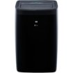 LG - 450 Sq. Ft. Smart Portable Air Conditioner with 12,000 BTU Heater - Black