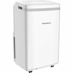 Keystone - 250 Sq. Ft. Portable Air Conditioner with Dehumidifier - White