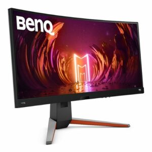 BenQ - MOBIUZ EX3415R 34" IPS LED Curved WQHD FreeSync Gaming Monitor (HDMI/DP/USB 3.0/USB Tpe B) - Silver