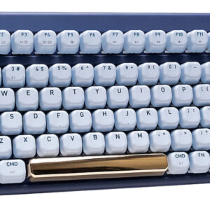 AZIO - IZO Wireless Mechanical Blue Clicky Switch Keyboard - Blue Iris