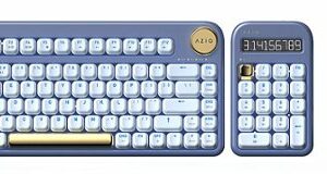 AZIO - IZO Wireless Mechanical Blue Clicky Switch Keyboard - Blue Iris